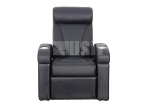 Padded Upholstery Theater Seating Furniture , Single Recliner Chair High