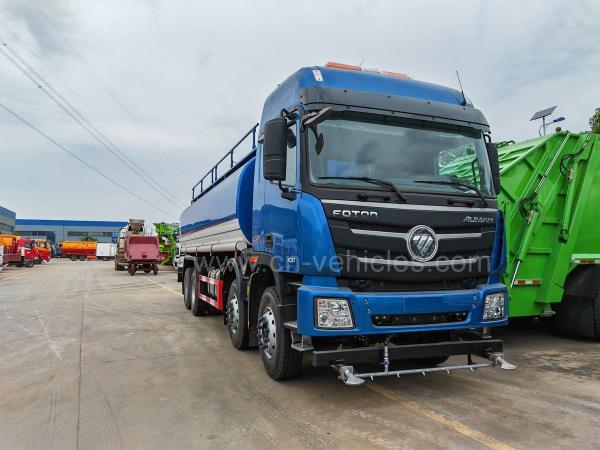 Foton Auman 30000 Liter 12 Wheel Stainless Steel Tanker Truck SS304 Water Delivery Tanker