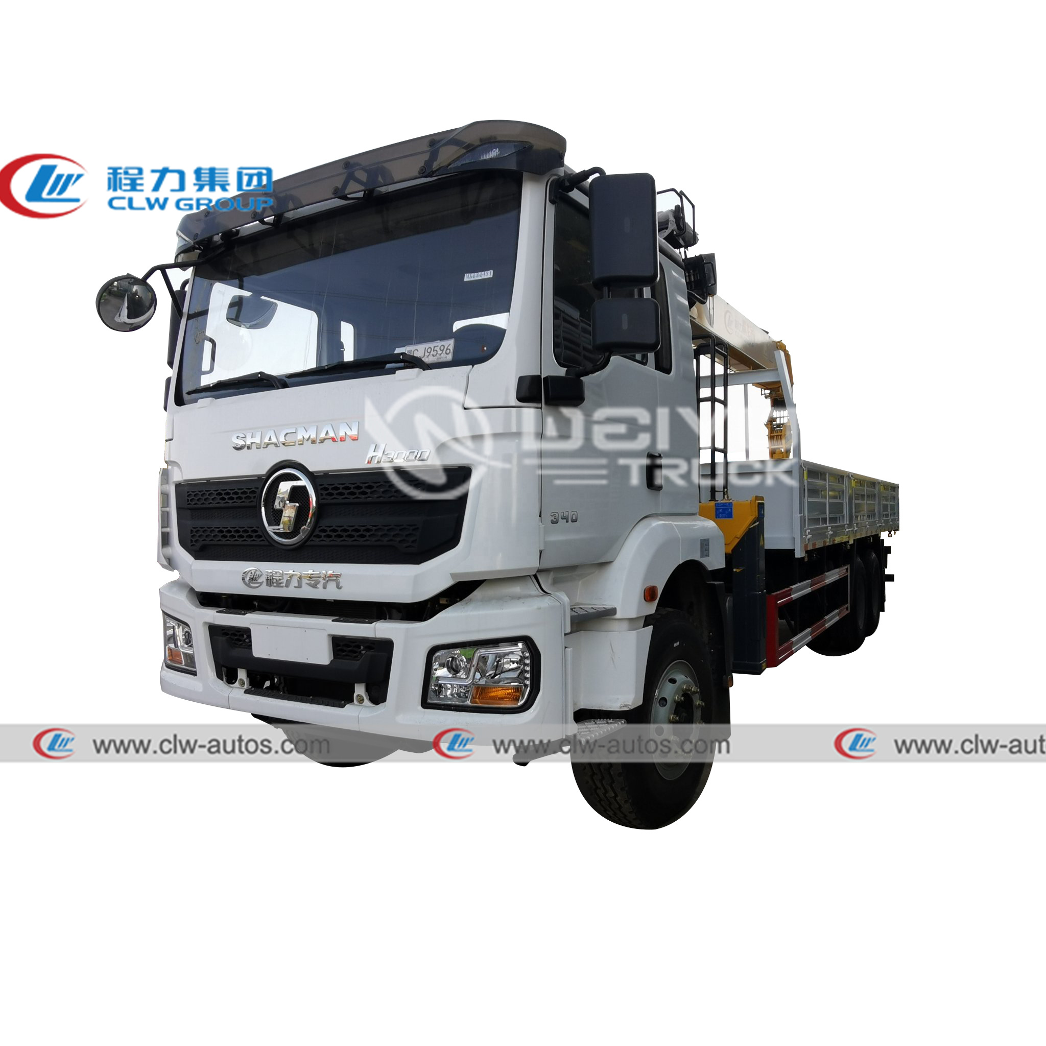 Машина 12tonns крана Cummins Engine прямой руки Shacman 6X4 4 гидравлическая