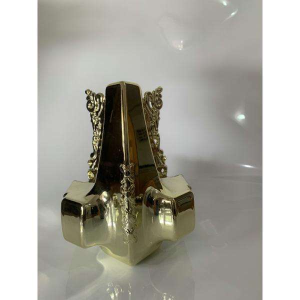 El ataúd fúnebre de los muebles arrincona la esquina del oro con el material plástico de los PP