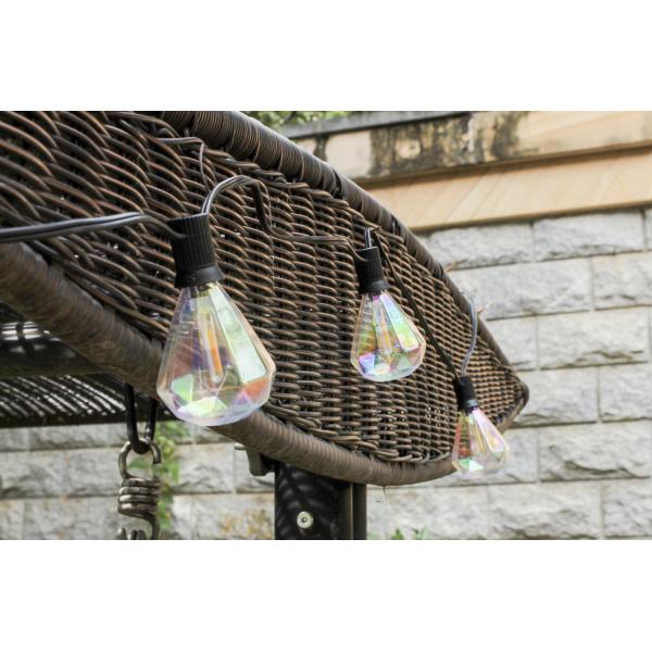Festoon Length Selectable 2700K Warm White Outdoor LED Christmas Light IP65 Waterproof Holiday String Light E12 Hanging Sockets