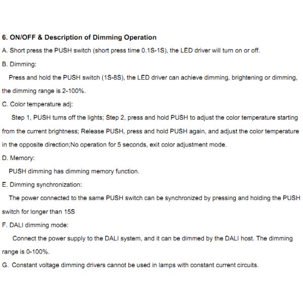 24v Constant Voltage DALI2 LED Driver 40W For Strip / Panel Light color temperature tuning