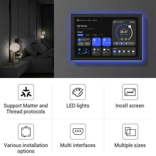 Écran tactile de 10,1 pouces de commande à domicile