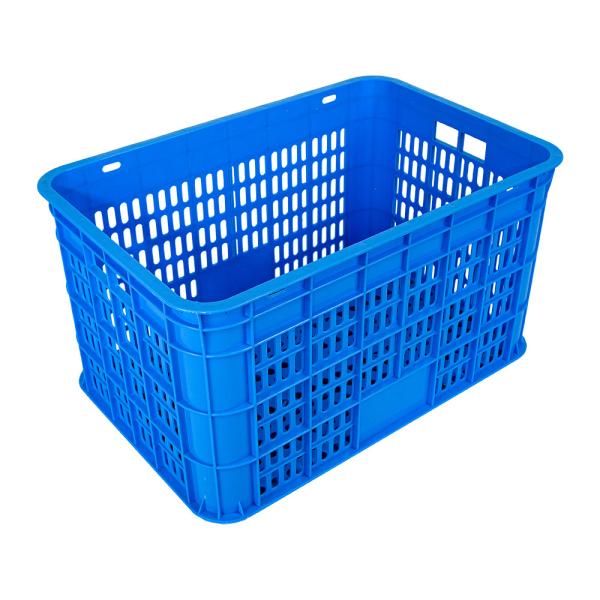 Customized Logo HPDE Plastic Turnover Storage Crate Box for Fruits and Vegetables