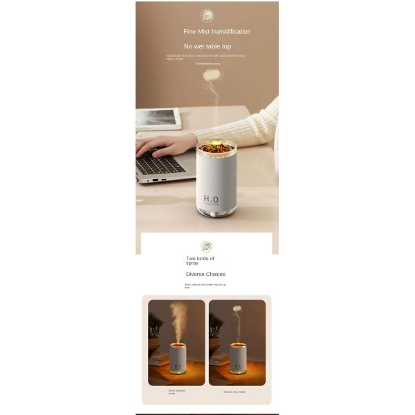 Smart Home Mini Portable Ultrasonic Humidifier USB Powered Ultra Quiet Operation