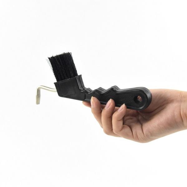 Multiple Colors Horse Hoof Pick With Brush PP Material Horse Cleaning Tool