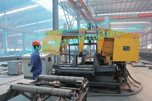 Customized Industrial Prefabricated Steel Buildings W Shape Steel Rafters