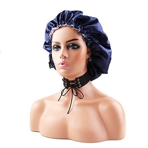 100% Pure Mulberry Silk Hair Cover For Sleeping Plain Dyed