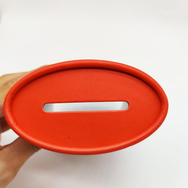 Красные бумажные банки FDA упаковка Складка изделий искусственного производства Скрутка Овальная зубная щетка Перерабатываемая Kraft Paper Tube