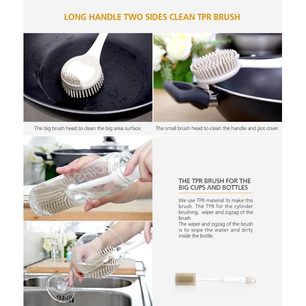 Plato amistoso de la taza de Eco del sistema de cepillos de la economía doméstica del cuarto de baño 6 que lava al OEM