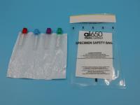 Fermeture à glissière de laboratoire Fermeture à glissière de laboratoire de transport de spécimens de risque biologique de risque biologique Sac de spécimens poly