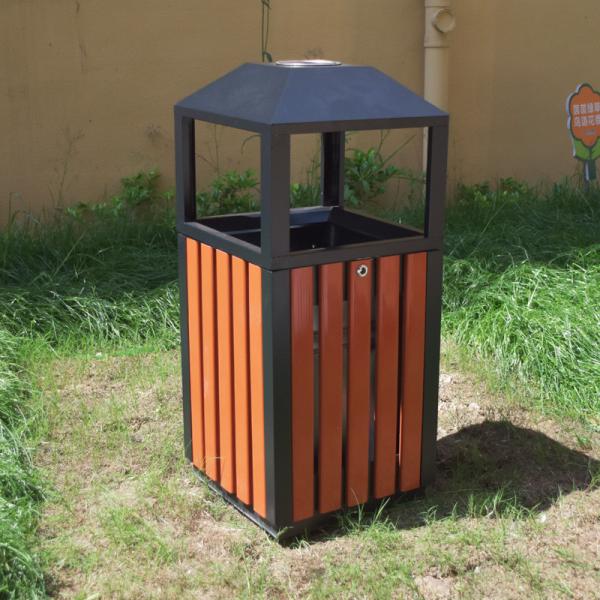 Outdoor New Metal Bucket Stainless Steel Large Sanitation Dustbin Outdoor City Park District School Peel Dustbin