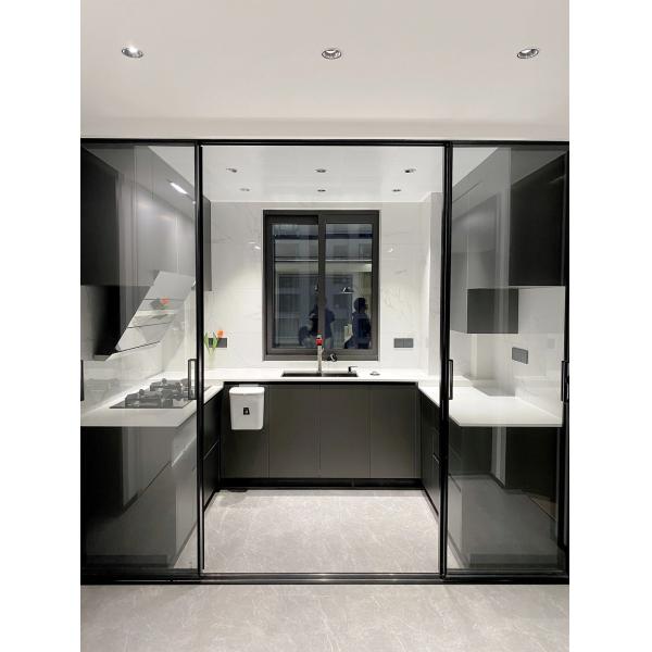Residence Custom Sintered Stone / Marble / Granite Laminate Kitchen Furniture Sets