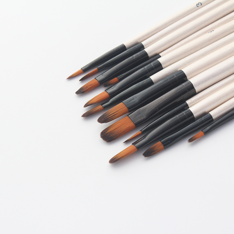Personalized High Quality Professional Artist Small Wood Free Style Set Painting Brushes