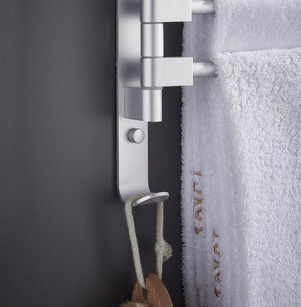 Multi - Function Bathroom Towel Rack Wall Hanging Towel Storage Rack