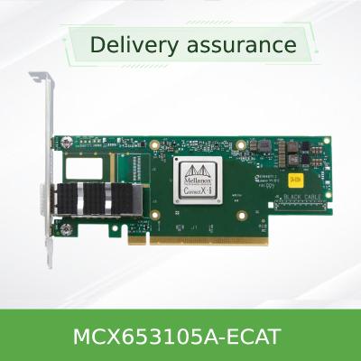 100GbE VPI Mellanox Network Card MCX653105A-ECAT Single Port QSFP56 100GbE