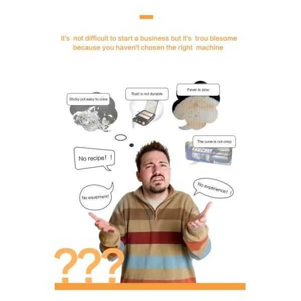 Электрическим конус сахара конуса CB-1 свернутый хлебопеком делая машину