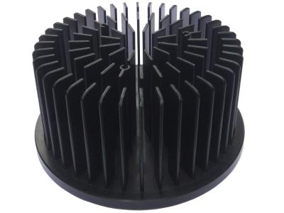 140mm LED Forged Heat Sink Radiator Anodizing Black Surface Treatment