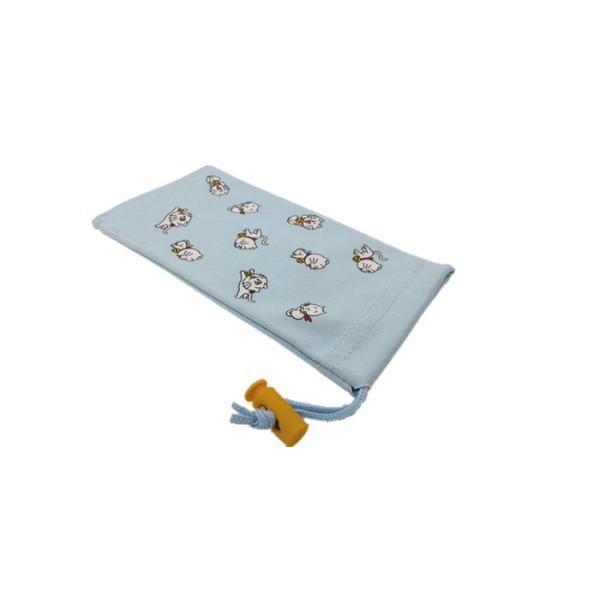 Fresh Blue Glasses Pouch Case Cute Kids Safety Microfiber Glasses Pouch