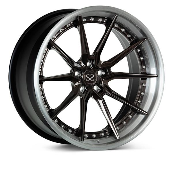 Выкованный ПК Vossen EVO2 3 снабжает ободком 24inch для роскошной черноты автомобиля RS5 отполировал колеса