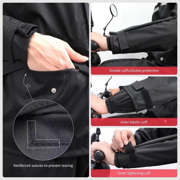 Rain Suit Jacket & Trouser Suit Raincoat for Men & Women Outdoor All-Sport Waterproof Breathable Anti-storm