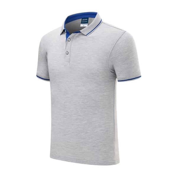 Anti Wrinkle Polo Golf T Shirt Plain Polo T Shirts Compressed Uni Sex Daily Wearing