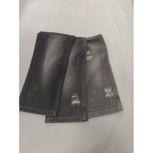 70% Algodón 23% Rayón 7% Poliéster Tejido Denim 9.3oz Negro Blanco