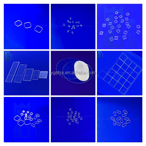 High Temperature Resistant Fused Silica Quartz Glass Plate with 92% Light Transmittance and Customizable Shapes
