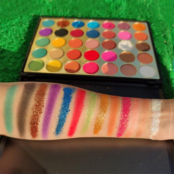35 Colors High Pigment Private Label Custom Logo Eyeshadow Palette