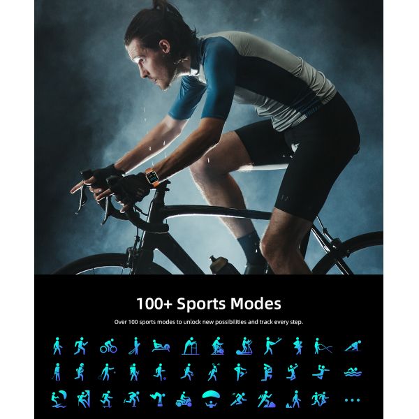 KW295 Smart Watch with Bluetooth Calling 100+ Sports Modes