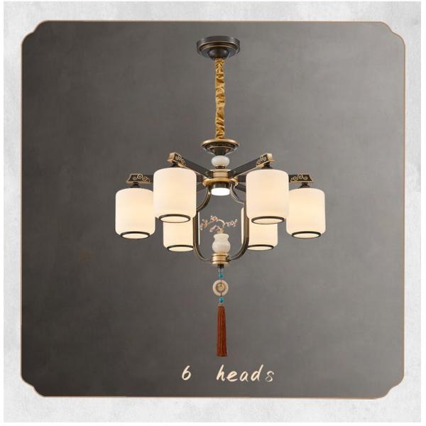 New Chinese Chandelier Lotus Lamp Box Restaurant Tea Room Living Room Light