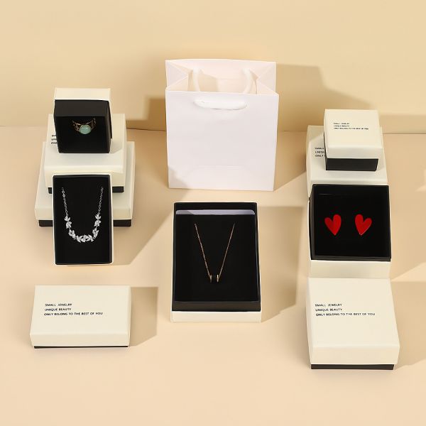 Jewelry Packaging Simple Letter Storage Earring Necklace Gift Box Packaging Gift Box