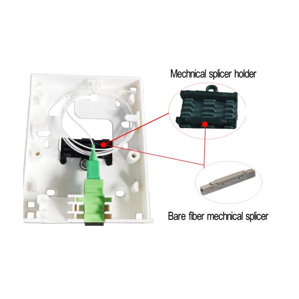 IP20 G657A1 Wall Mounted Termination Box For Fiber Optic Cable