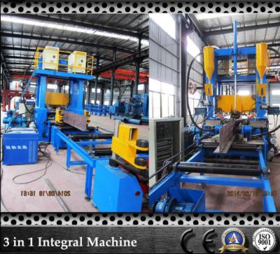 H and T Bar Grow Up SAW Submerged Arc Welding Machine with Flange Plate Straightening Machine which Save Space
