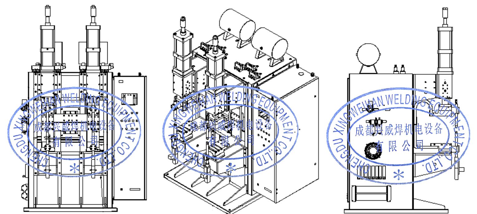 Two Heads Multi Point Projection Resistance Welder Capacitor Discharge Energy Storage Spot Welding