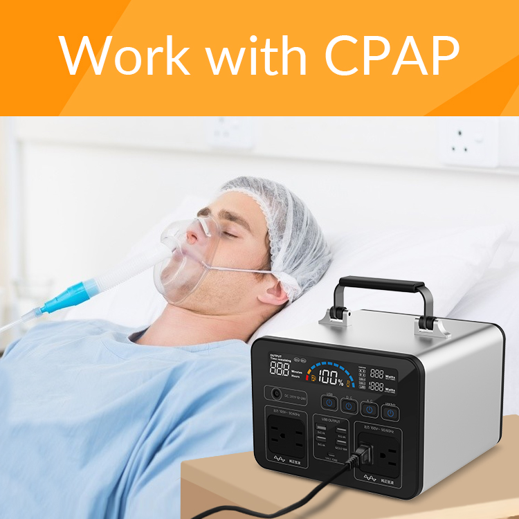Генератор лития ODM AC100V 700wh портативный с CPAP