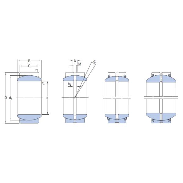 Радиальный ИД 300мм ОД 430мм подшипника ГЭ 300 ЭС-2РС сферически простого & подшипника конца прута