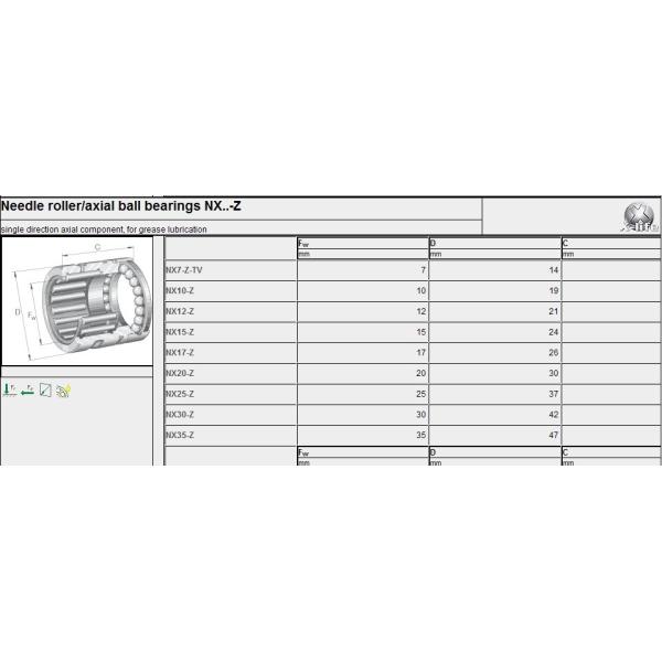 Needle Roller /Axial Ball Bearing NA4914,NA4910,NA4911