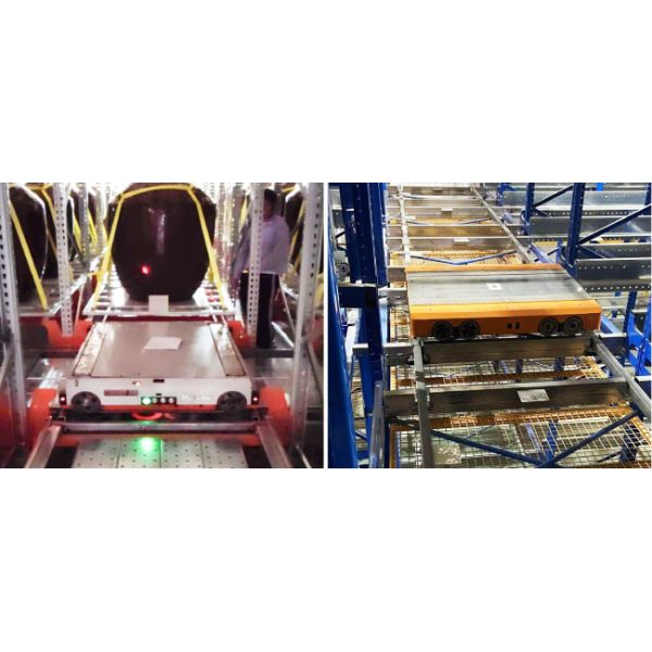 Four Way Radio Shuttle Car For Four-Way Shuttle Pallet ASRS Automatic Storage and Retrieval System Pallet Runner Racking