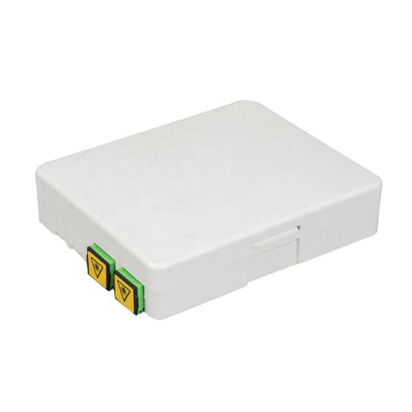 Small Desktop FTTH 2 Port ABS PC Fiber Optic Outlet Box