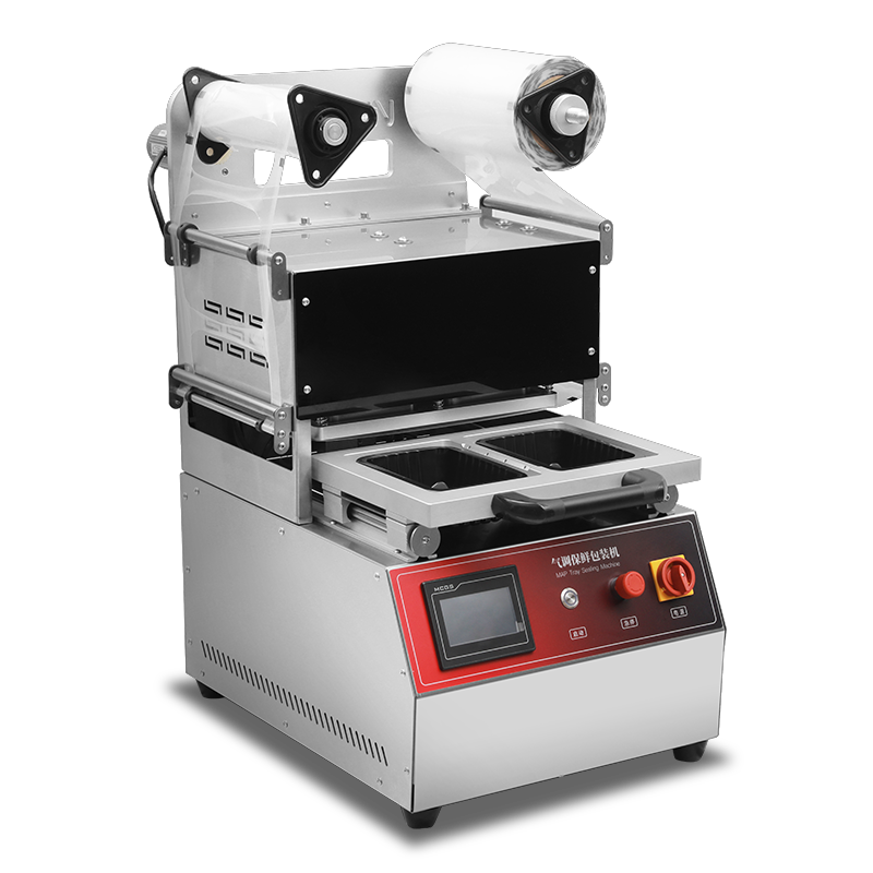 Food Grade 304 Stainless Steel Tray Sealing Machine DQ270T-E with 6061 Anodized Aluminum Mold and Integrated Control System