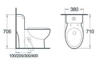 Modern Style Sanitary Ware Ceramic Siphonic Cupc One Piece American Standard Toilet