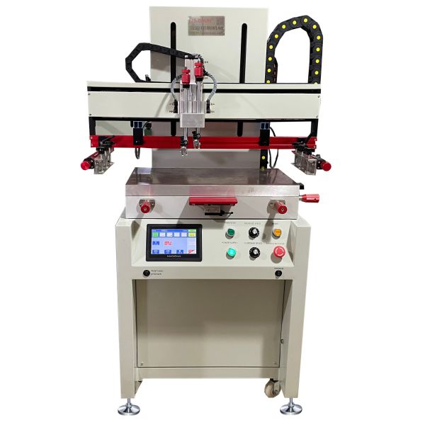 Semi Automatic Planar Screen Printing Machine With PLC Control And SMC Electrical Components