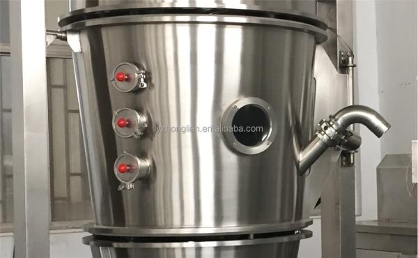 SUS316 Secador contínuo fluidizado refrigerado para secagem a vapor por fervura Secagem de alimentos e produtos químicos