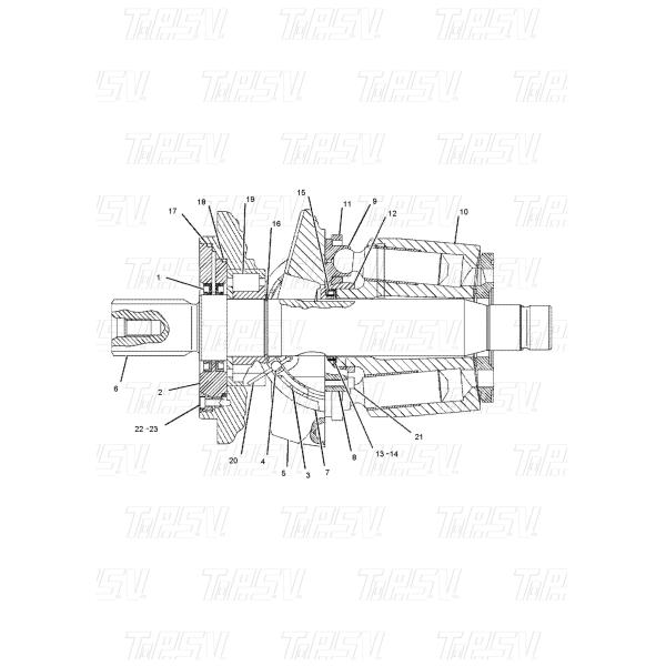 179-6916 A28V130 Fontaines de compression lourdes pour excavatrice moteur de ventilateur hydraulique