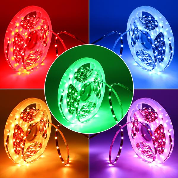 24 Volt 4MM Board Width 60LEDs IP20 SMD 3528 RGB LED Light Strip for home