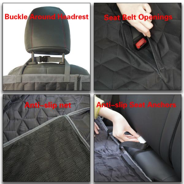 PP 147cm Dog Backseat Car Cover Waterproof Convertible Back Seat