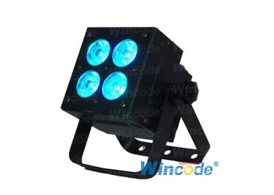 4×10W RGBW 4 em 1 LED Par Light, LED Flat Par Light, LED Uplight para Eventos de Dj de Casamento