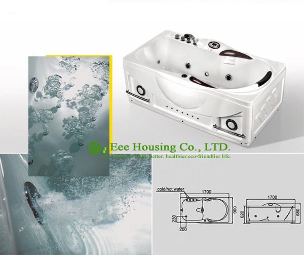 massage bathtub acrylic small square outdoor bathtub with jets,free standing whirlpool Jacuzzi