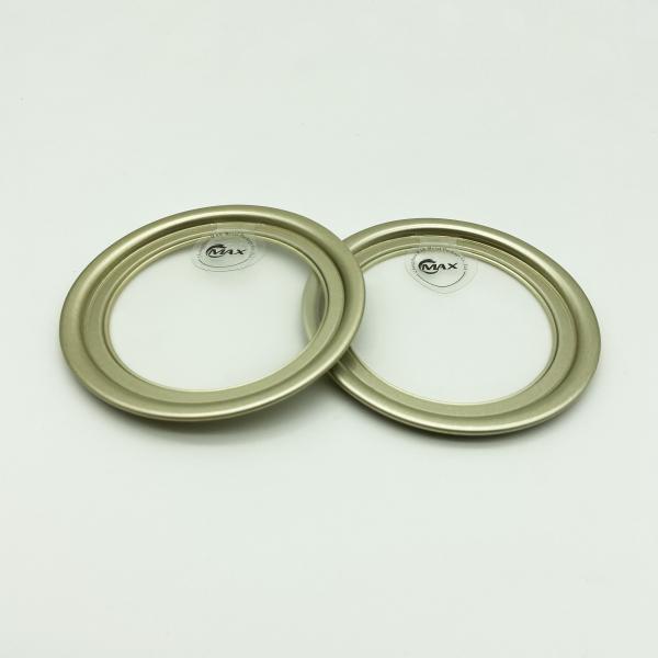 211 65mm Gold Lacquer Peel Off End For Canned Olives
